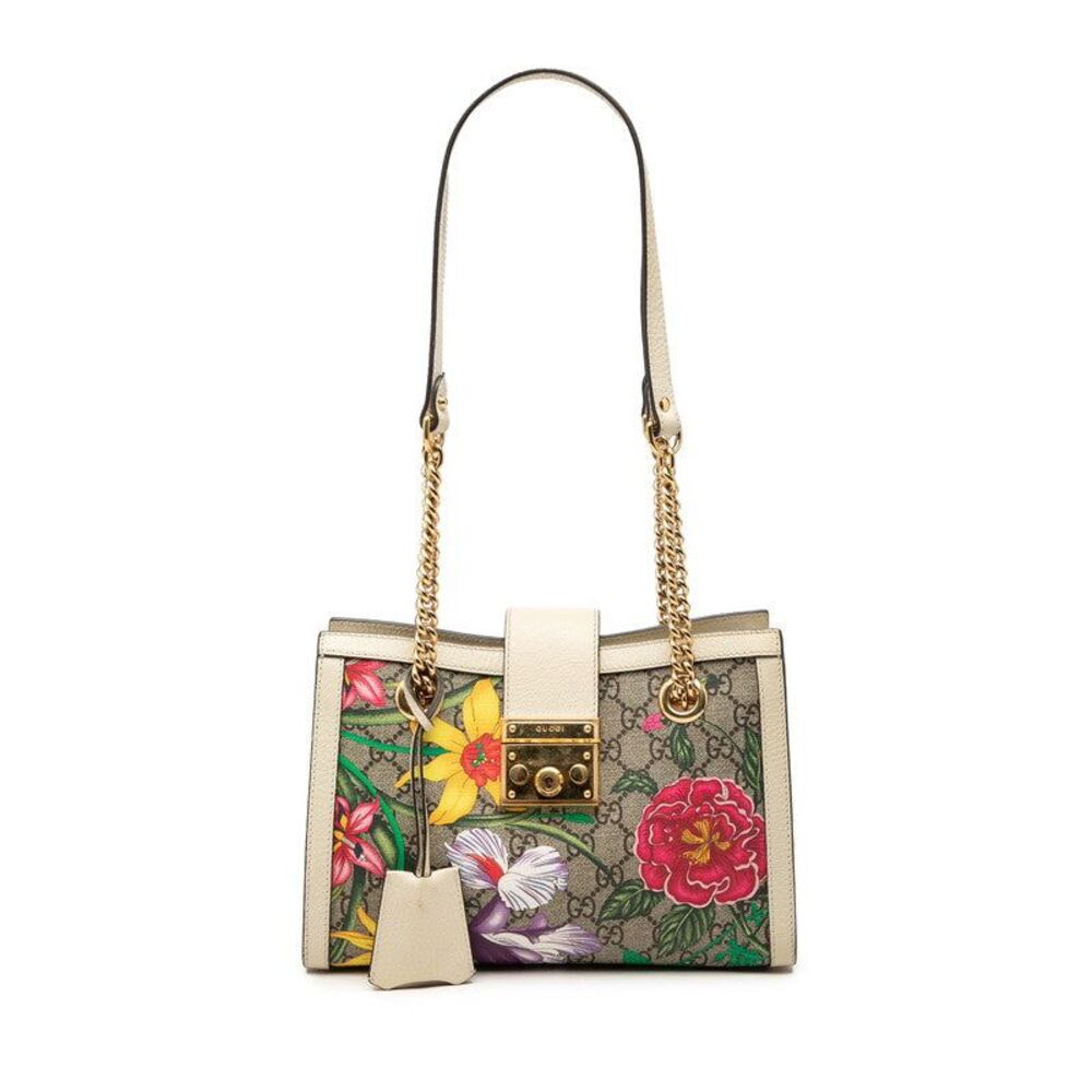Gucci GG Supreme Padlock Chain Tote